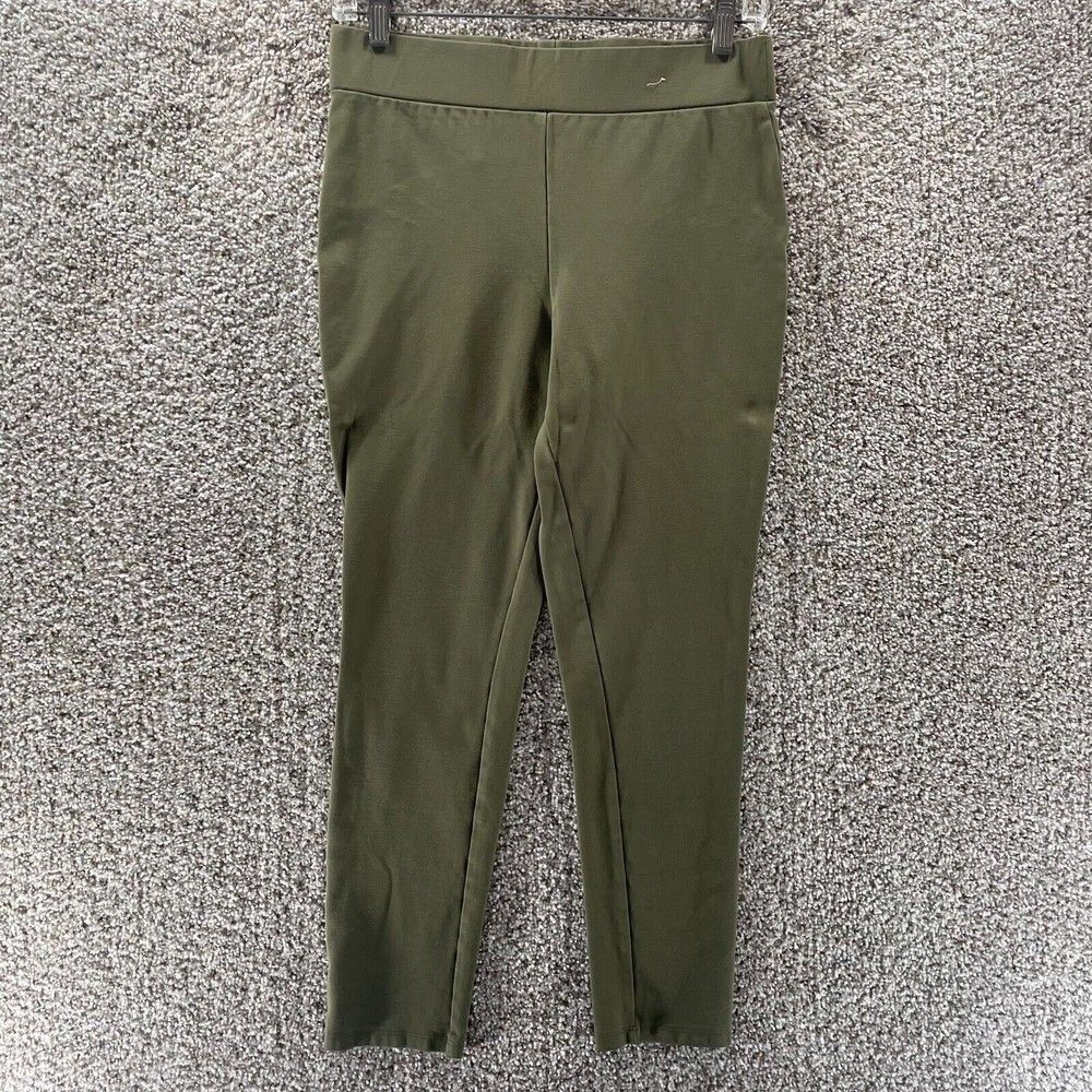 Nicki Manaj Pants Womens Large Green Leggings Rayon Casual Preppy Ankle Pull On